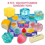8-Pack Soft Squishy Toys Silicone Decompression Toys set - Image 2