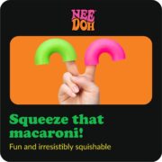 NeeDoh Mac ‘N’ Squeeze – 4 Squishy Noodles – Assorted - Image 4