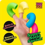 NeeDoh Mac ‘N’ Squeeze – 4 Squishy Noodles – Assorted - Image 3