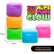 NeeDoh Nice Cube Glow – Glows in the Dark – Assorted - Image 6