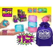 Nice Cube Translucent NeeDoh – 3 Pack (Purple/Pink/Blue) - Image 3